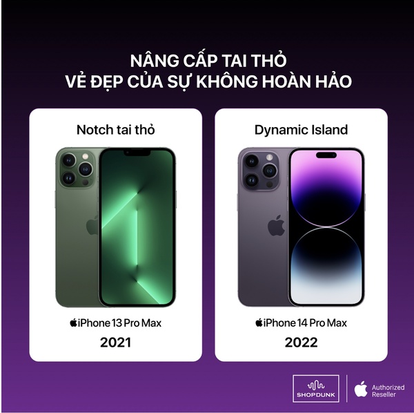 Thiết kế “notch” tai thỏ đã hoàn toàn biến mất thay vào đó là thiết kế hình viên thuốc trên iPhone 14 Pro Max